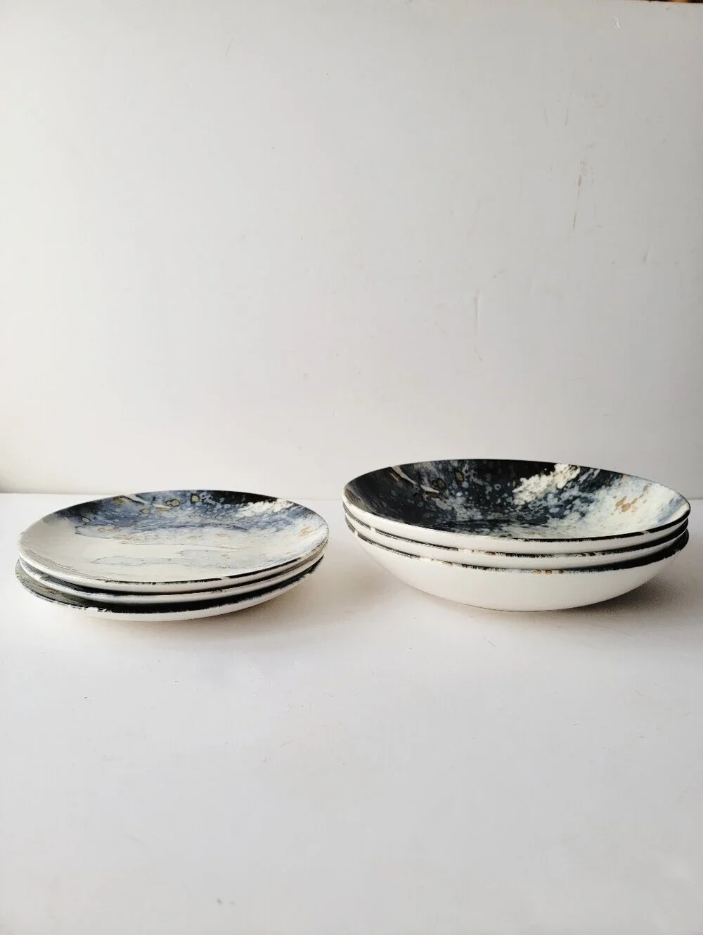 Intesa IHM4 Va Au Lave Vaiselle Porcelain Dinner Pasta Bowls Salad Plates Set